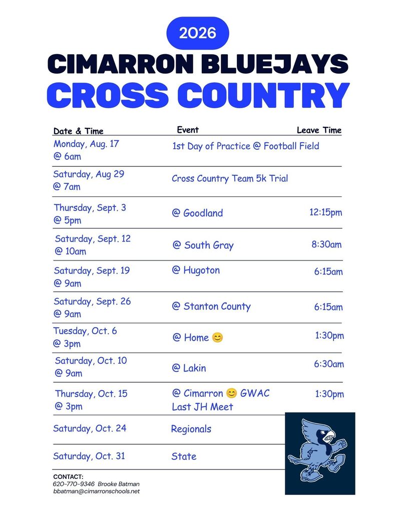 XC Schedule