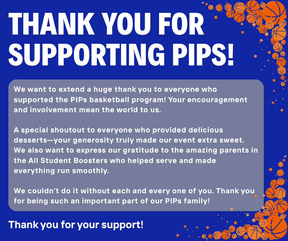 Thank you for supporting PIPs.