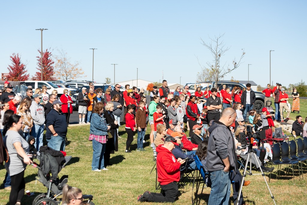 Crowd of spectators