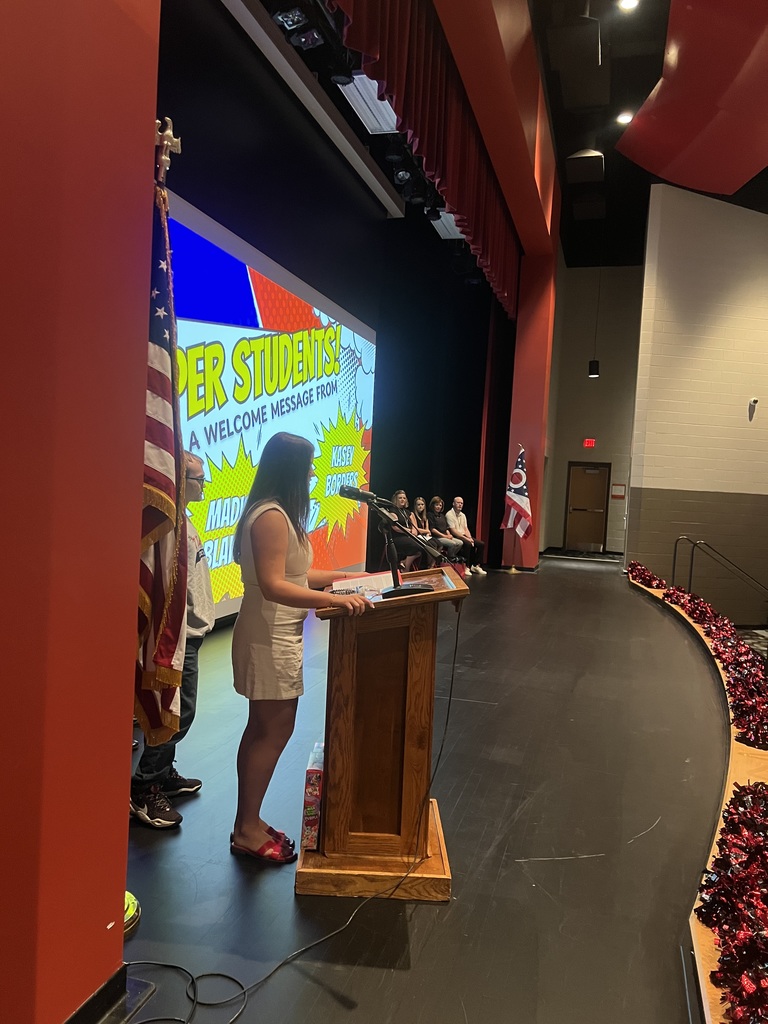 Maddie Blakeman represents the senior class