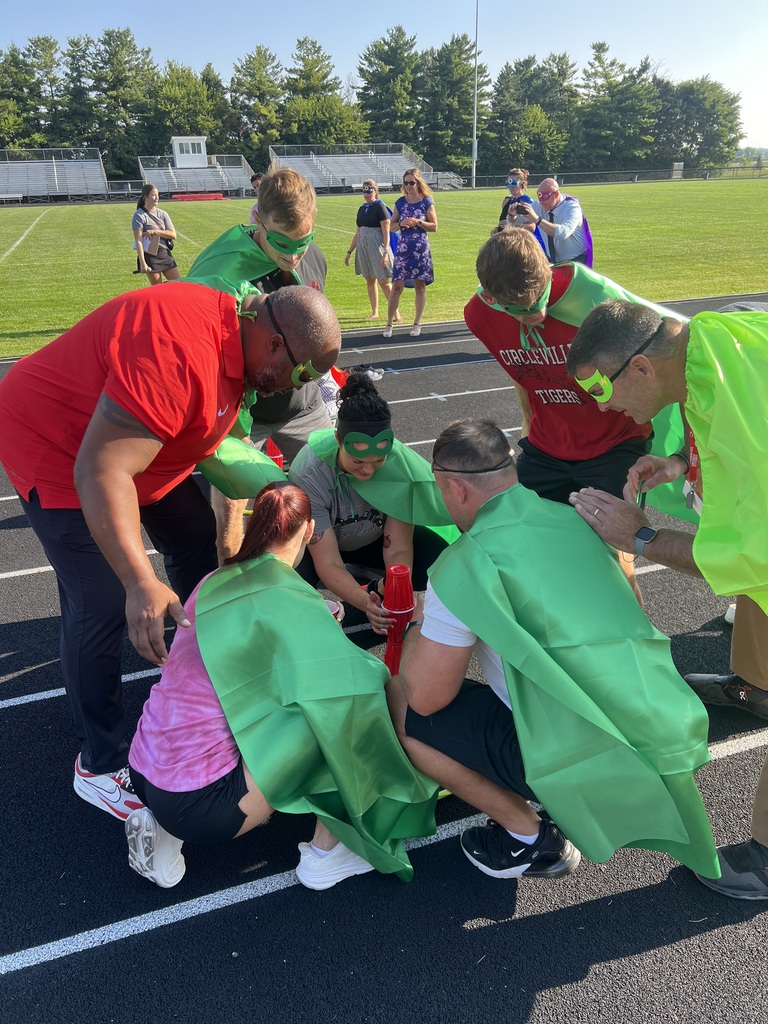 high school team working together