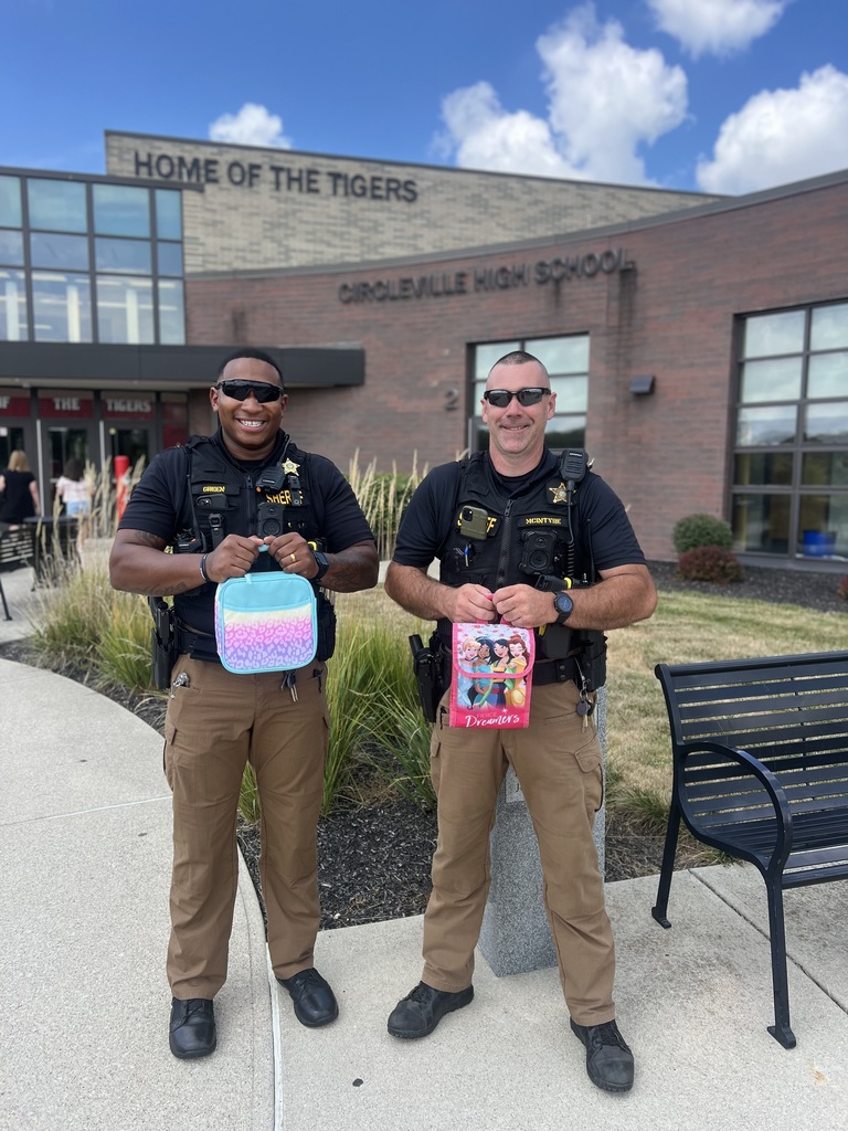 Deputy McIntyre and Deputy Green are ready for their first day of school