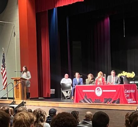 NHS president speaks