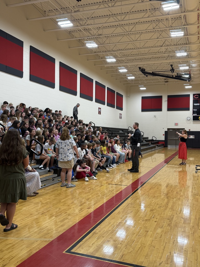 sixth grade orientation in the gym