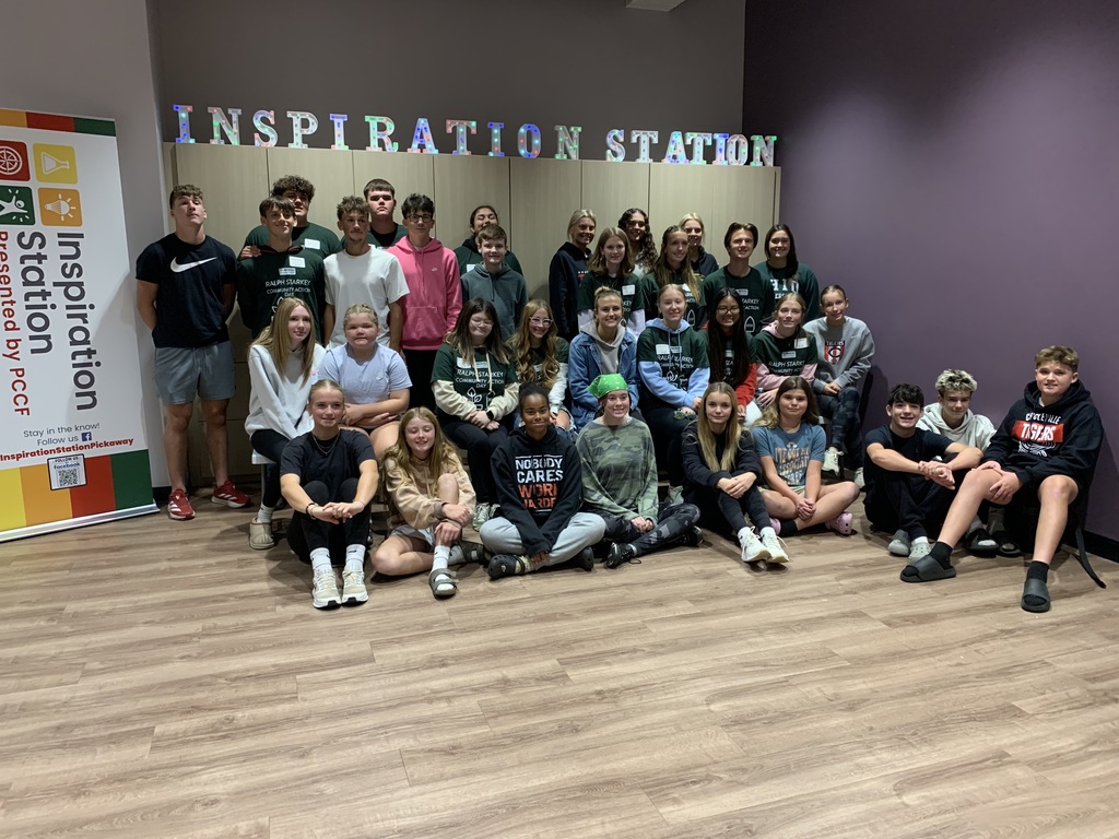 a group of students helping for community action day