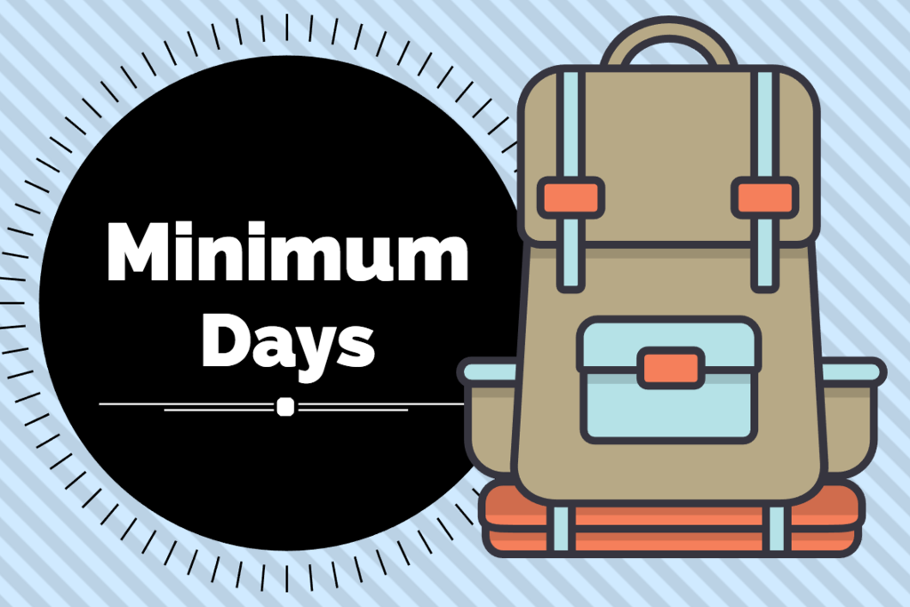 Picture announcing minimum day 
