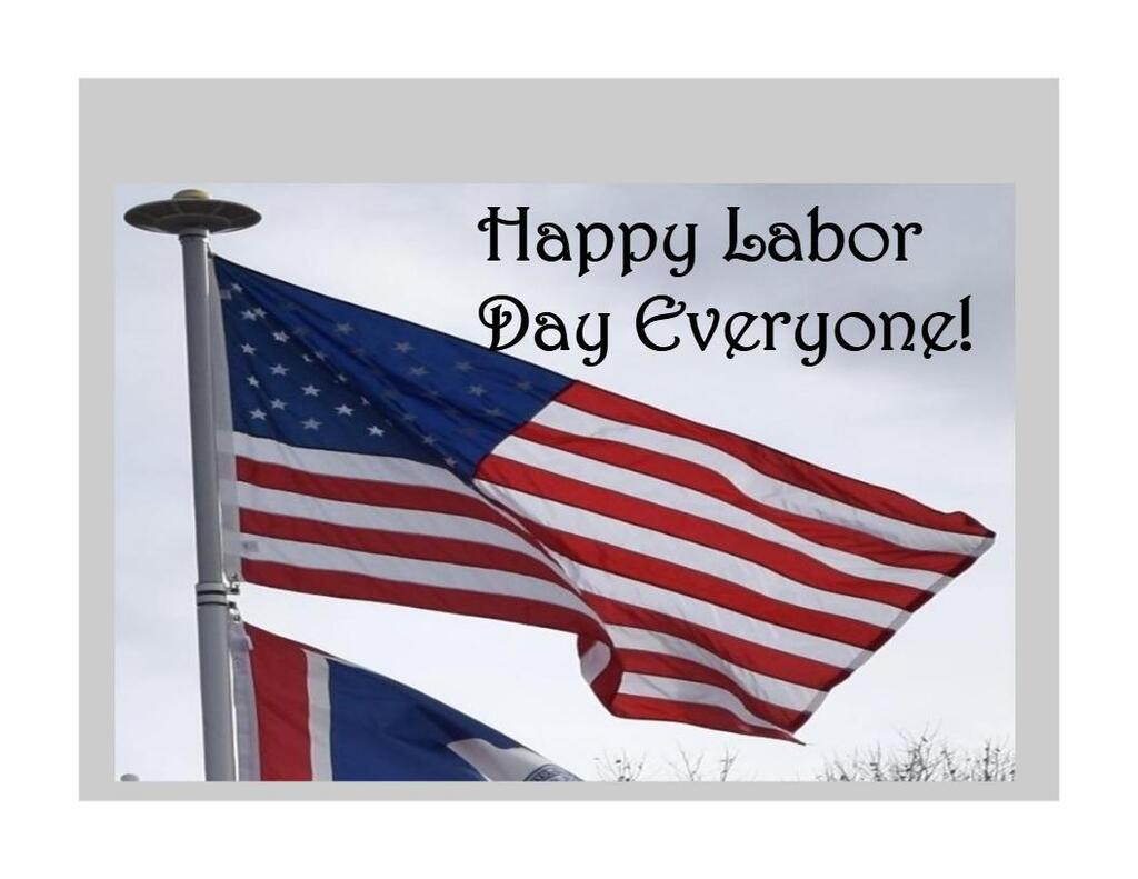 Picture of a usa flag to announce labor day