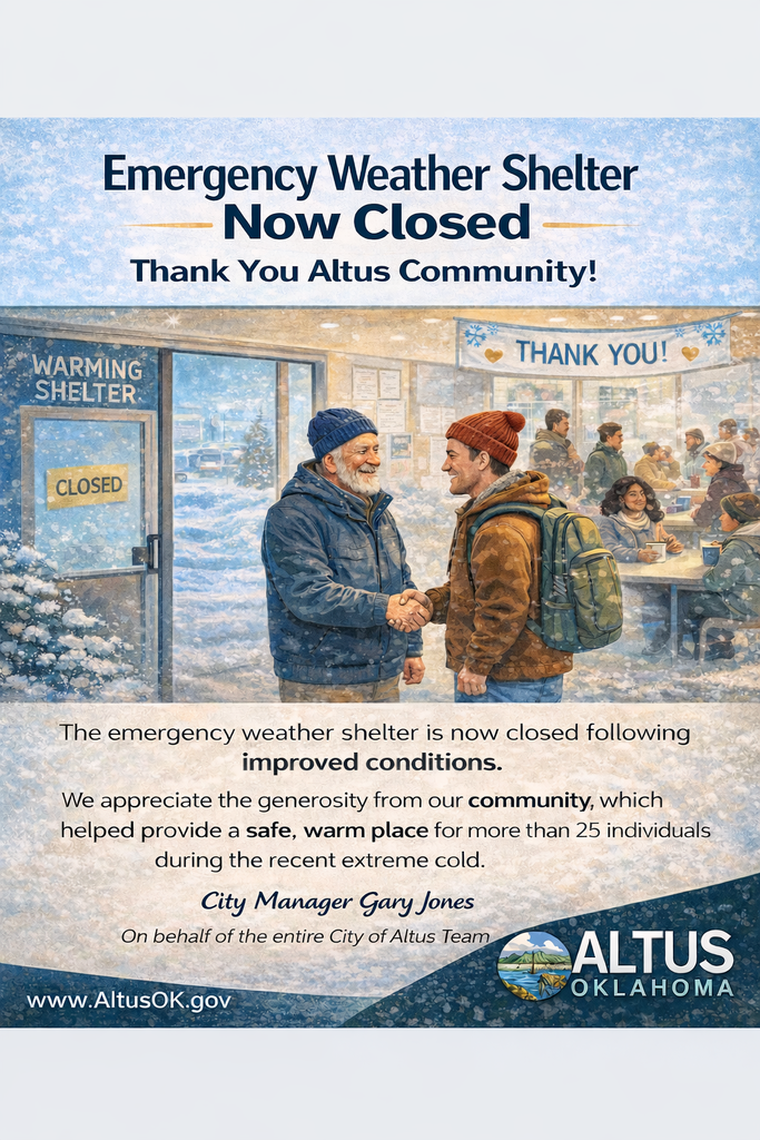 Emergency Weather Shelter Now Closed