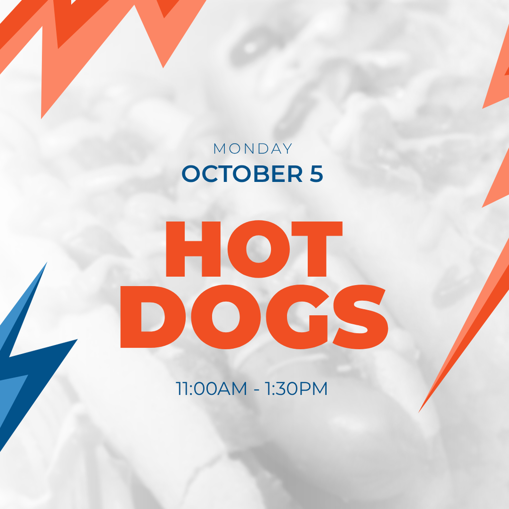 Monday, October 5, Hot Dogs at City Hall from 11:00AM - 1:30PM