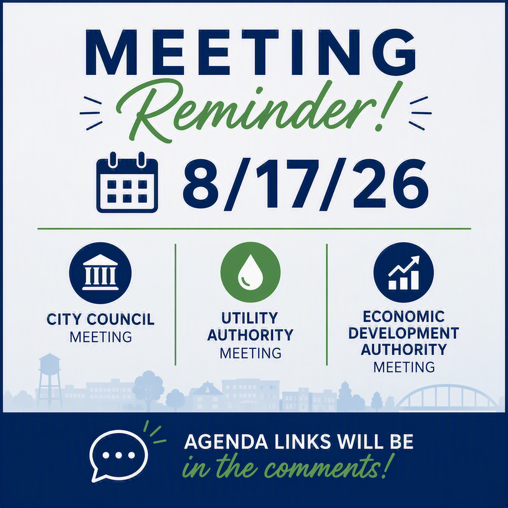 Meeting Announcement: 8/17/2026 Alva City Council, Utility Authority, and Economic Development Authority