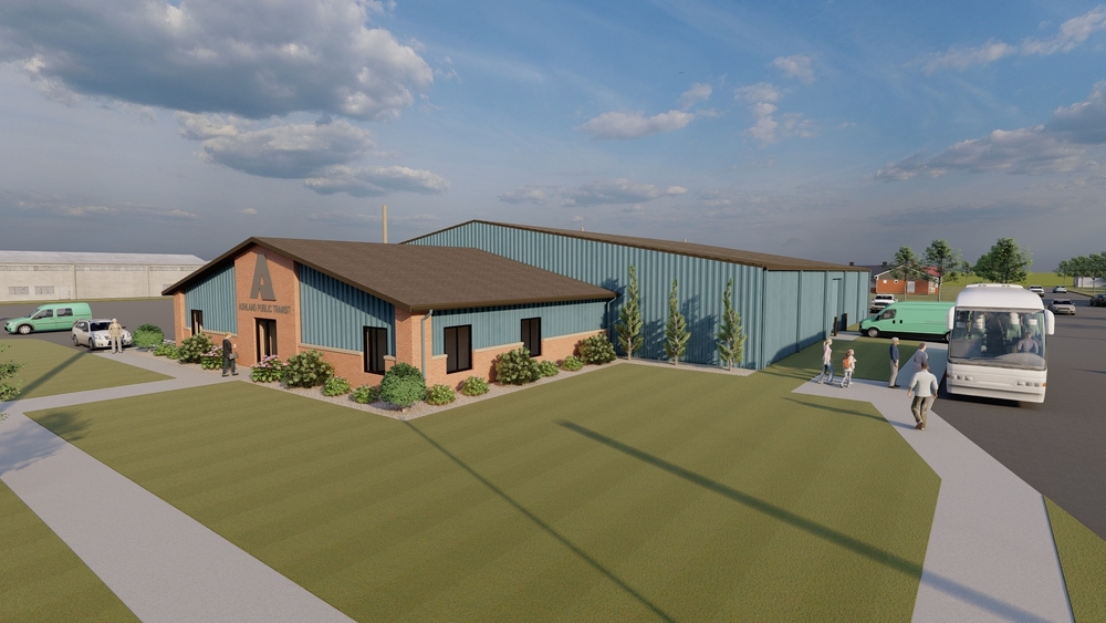 Rendering of Ashland Public Transit headquarters
