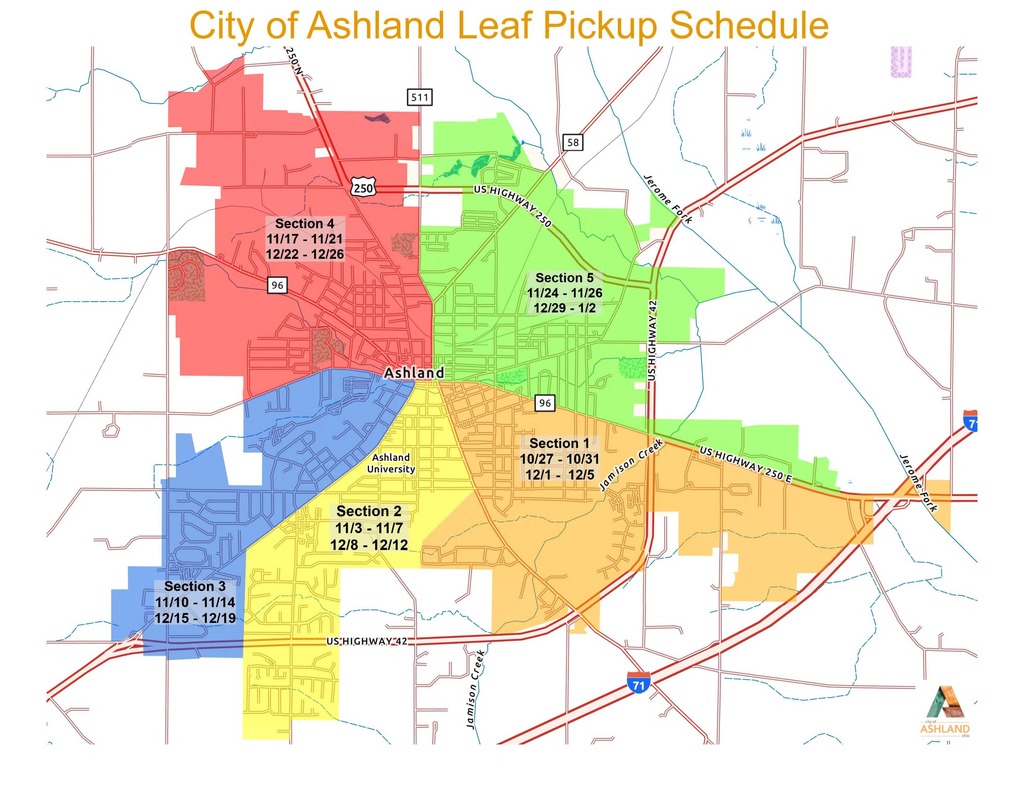 2025 Leaf Collection Map