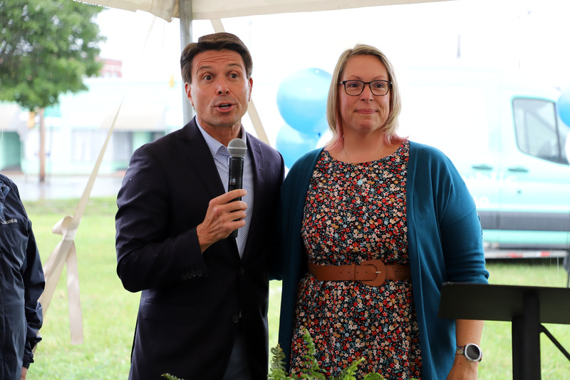 Mayor Matt Miller and Liz McClurg, APT Coordinator