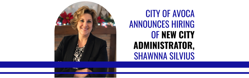 City of Avoca Announces New City Administrator, Shawnna Silvius