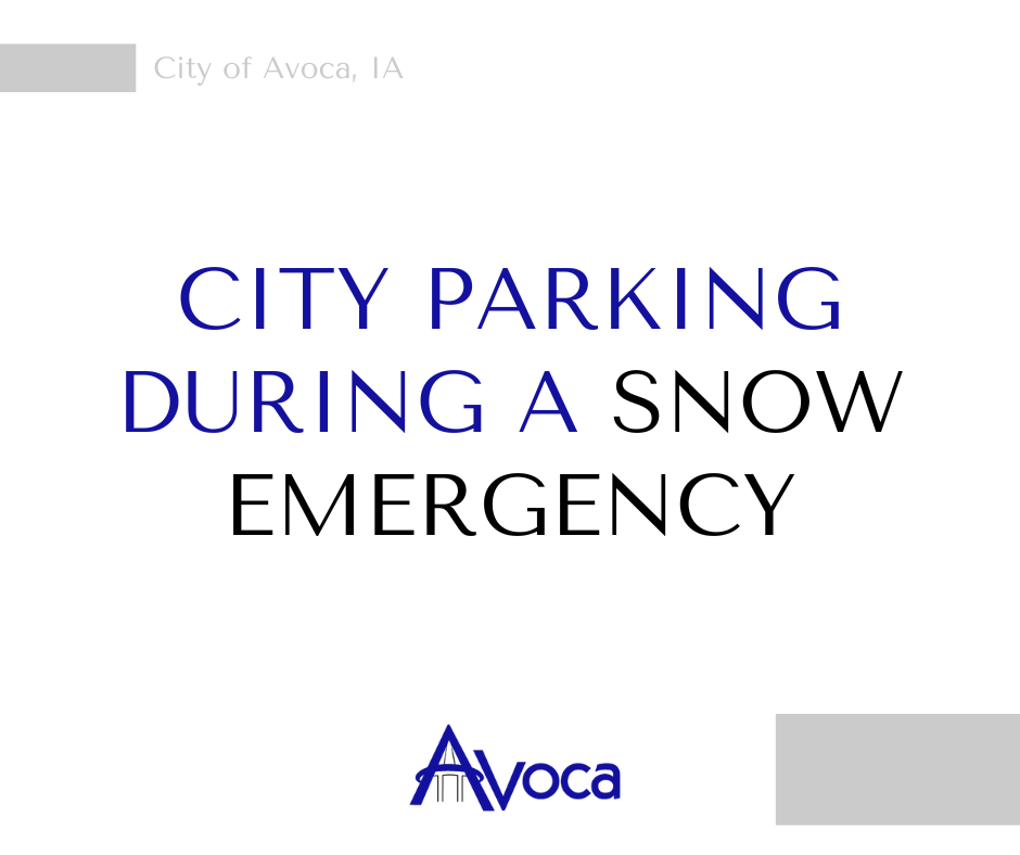 City Parking during a Snow Emergency
