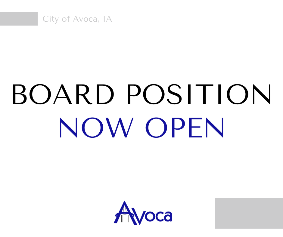 Board Position Now Open