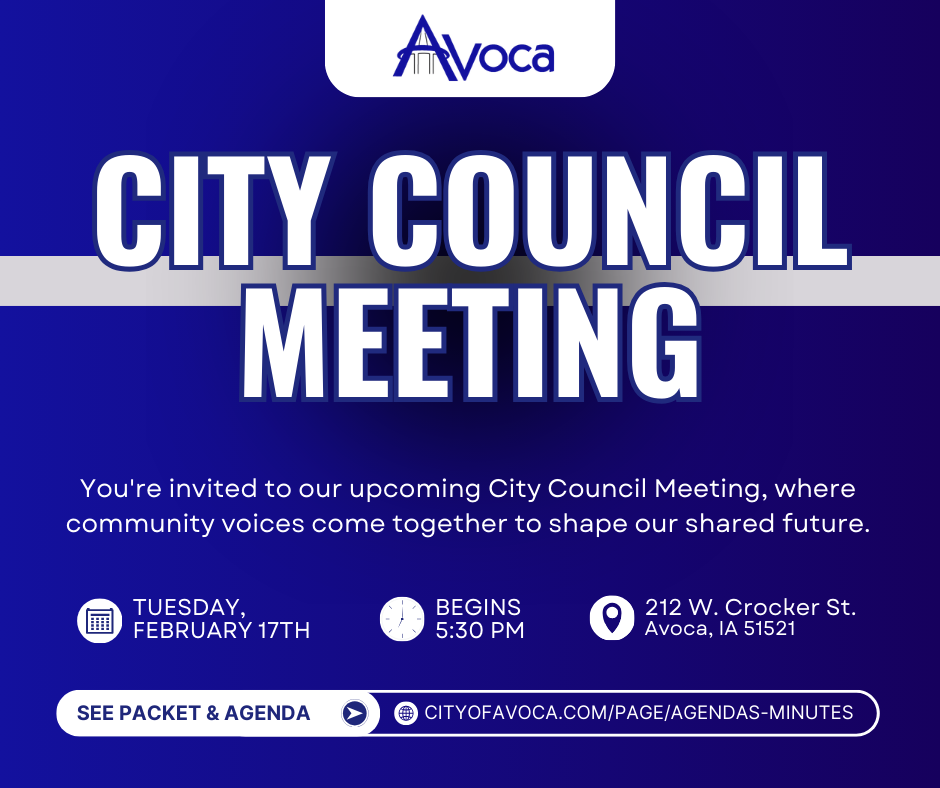 City council meeting February 17th