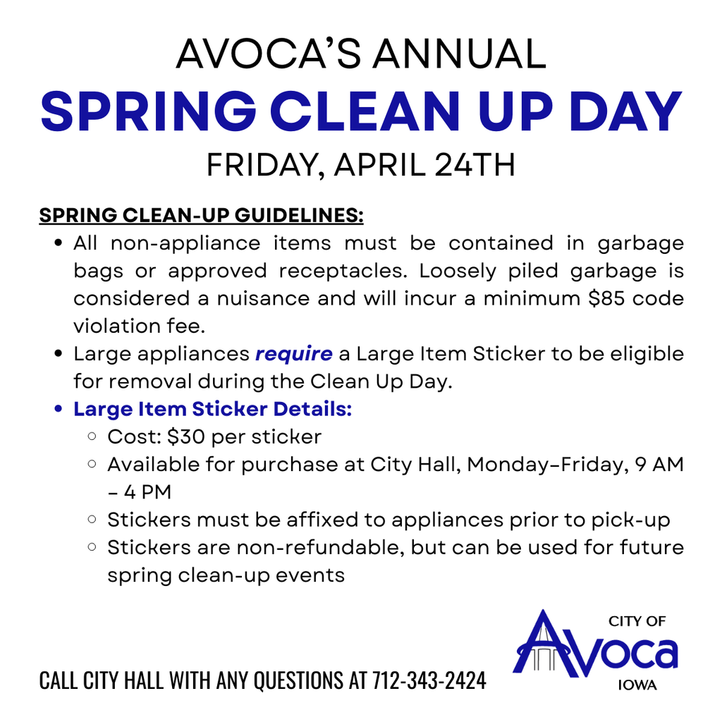Spring Clean Up Day Avoca 
