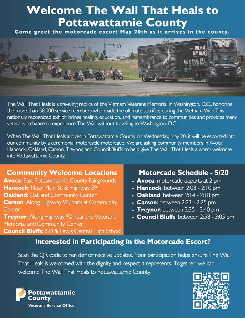 The Wall that Heals Motorcade Escort May 20th