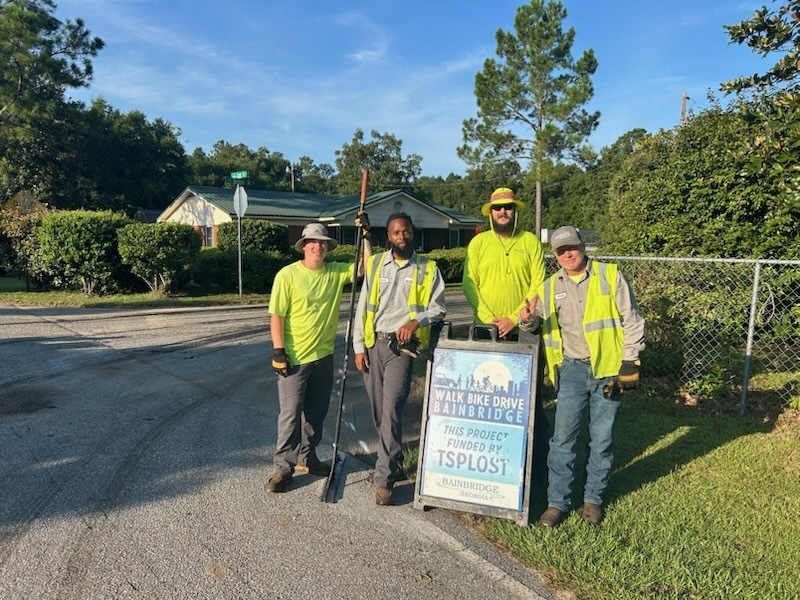 Paving crew