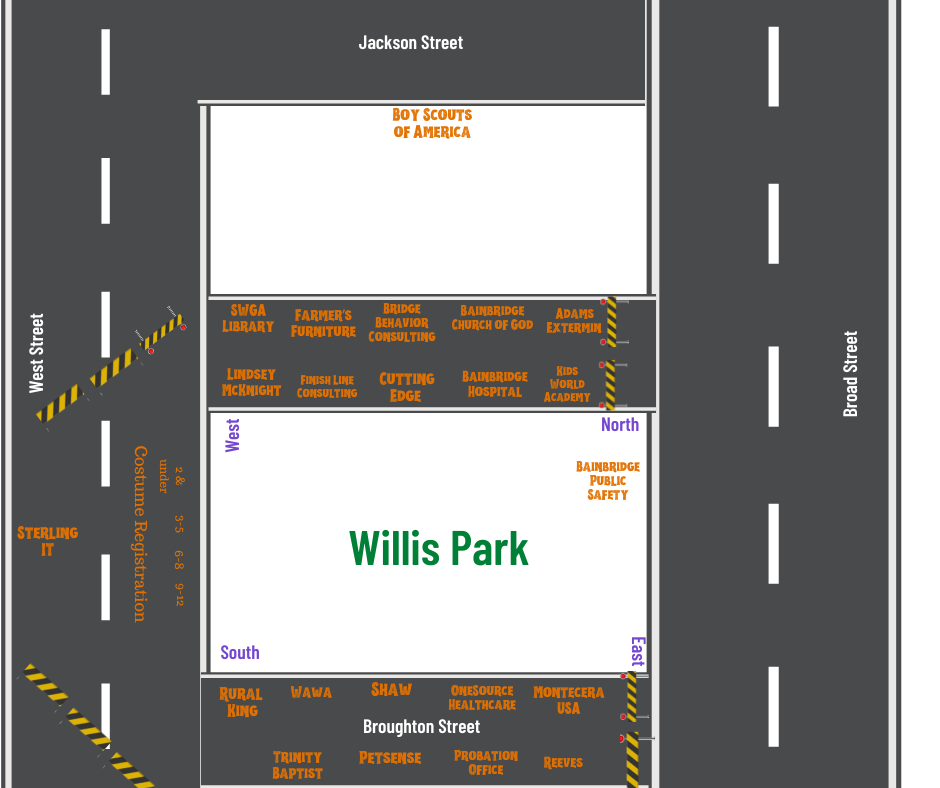 Scare on the Square Map