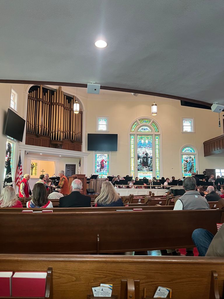 Crowd from back of church