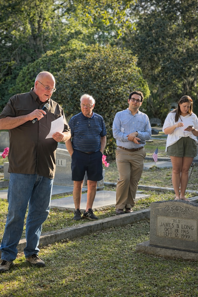 Doyle at living history tour