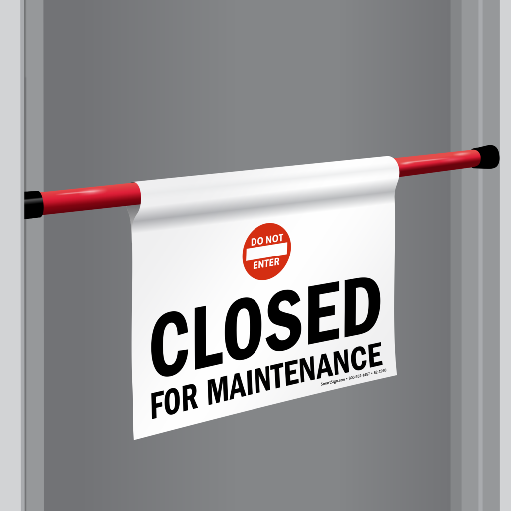 closed for maintenace graphic