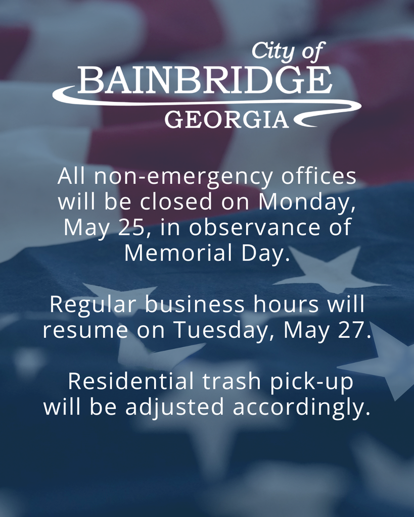 infographic about being closed for Memorial Day. Regular Business hours to resume Tuesday May 26