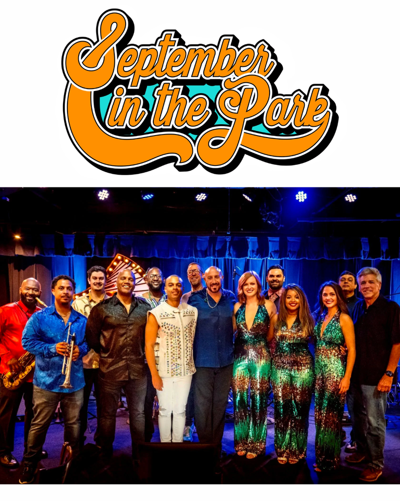 September in the Park band featured alongside their logo