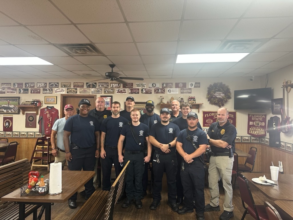 public safety staff pictured at Betty's cafeteria 