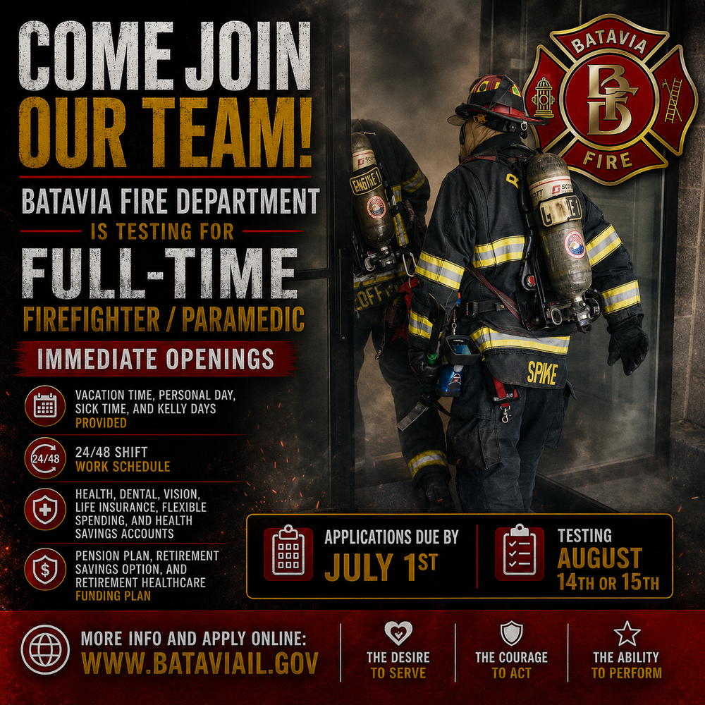 fire department hiring poster