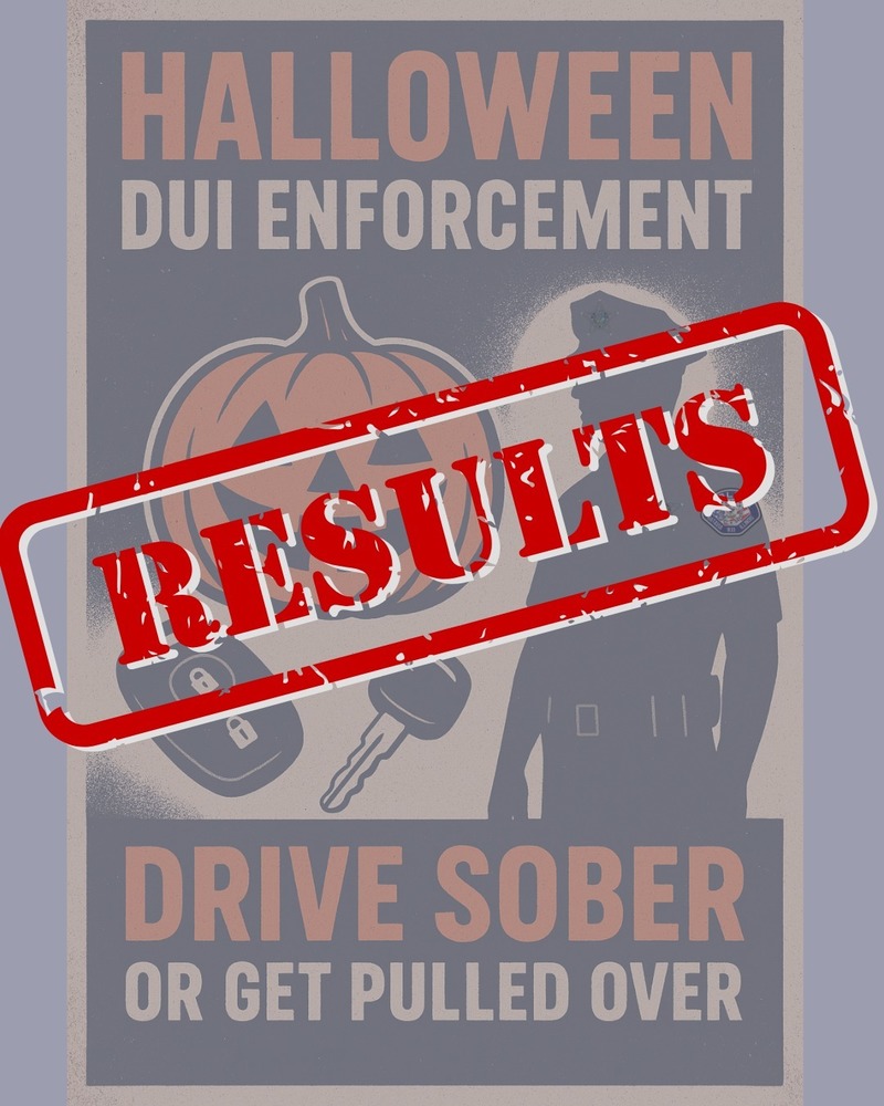 halloween dui enforcement campaing results