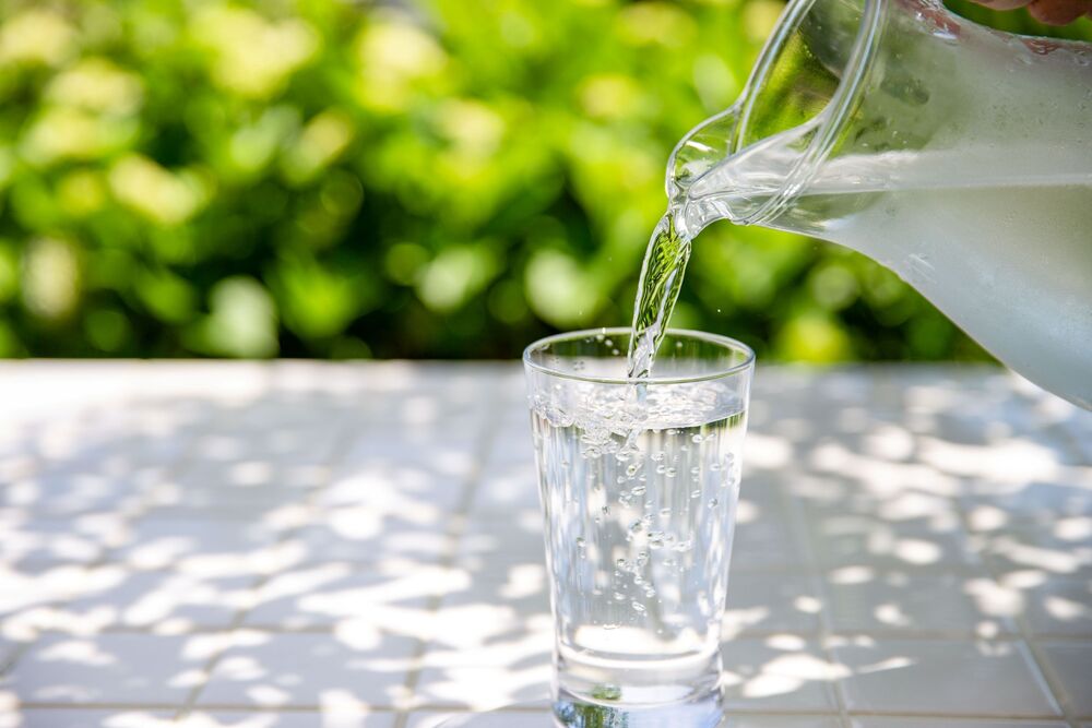 annual water quality report for 2025; glass of water on ice
