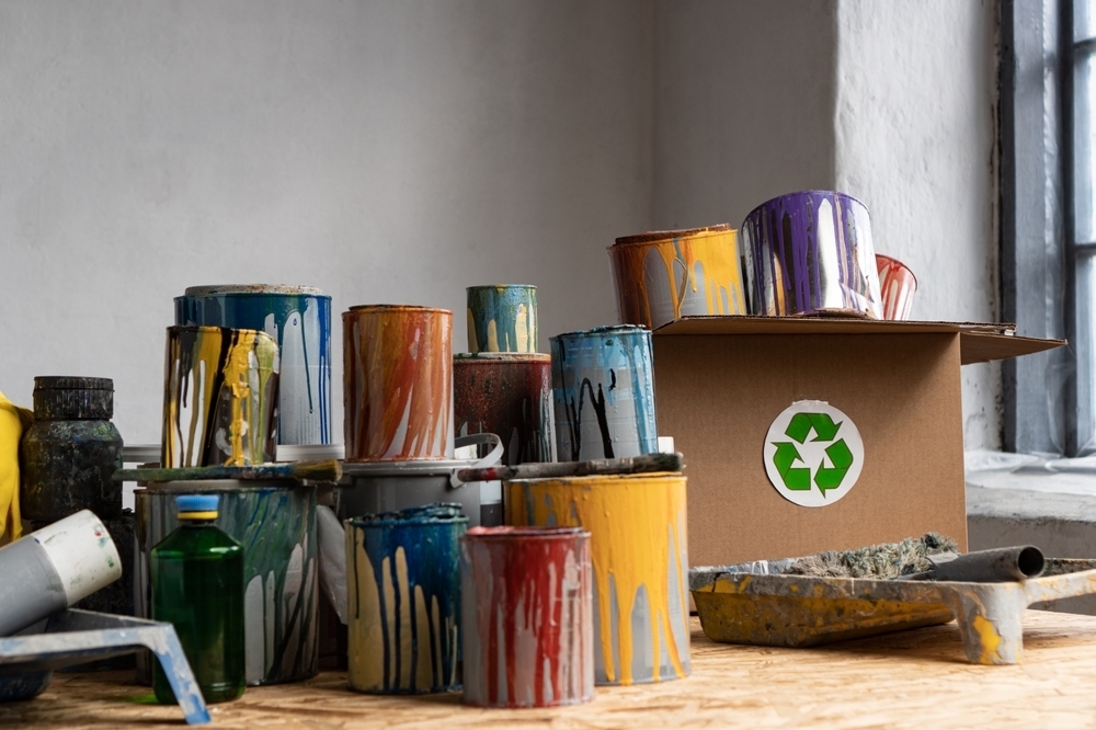 used paint cans