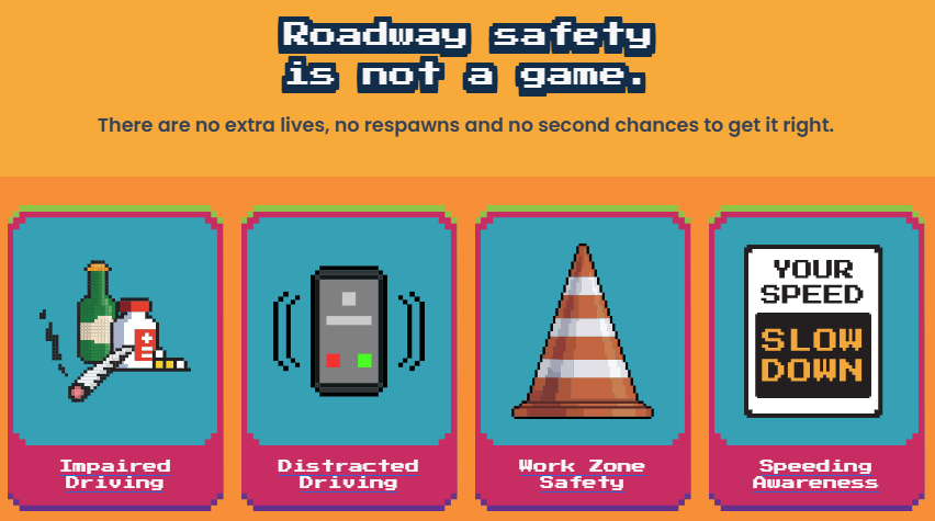 roadway safety is not a game