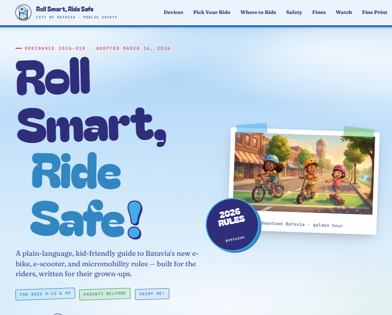image of new kid-friendly website for e-mobility education