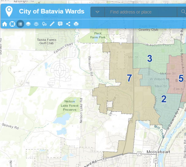 batavia map of 7th ward
