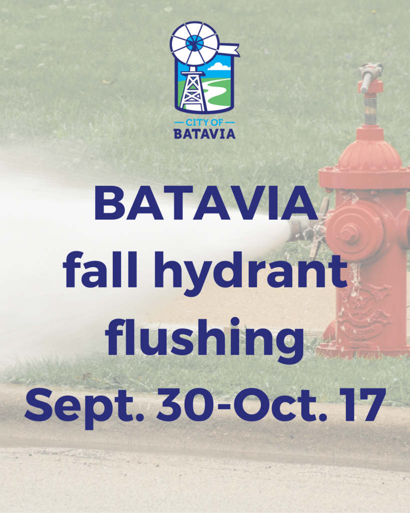 fall hydrant flushing 2025