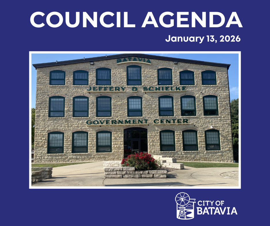 city hall with the words city council agenda and the city logo