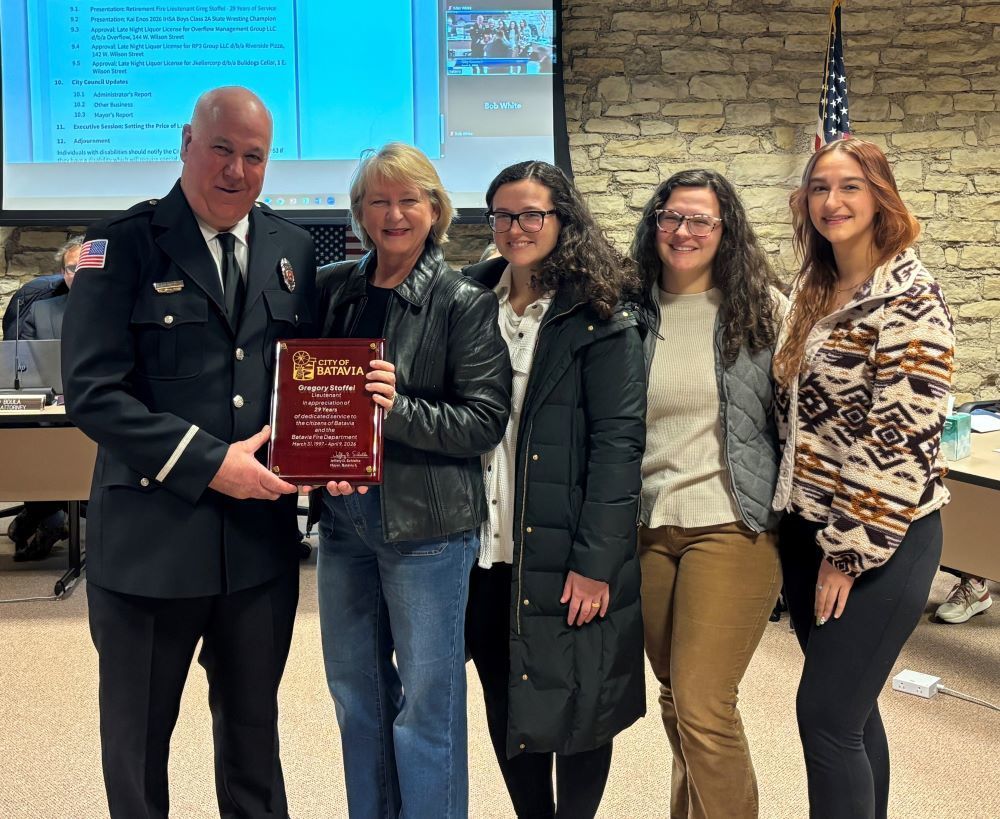 Greg Stoffel, his wife and three step daughters