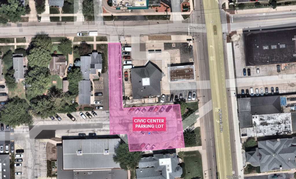 Civic Center parking lot temporary closure