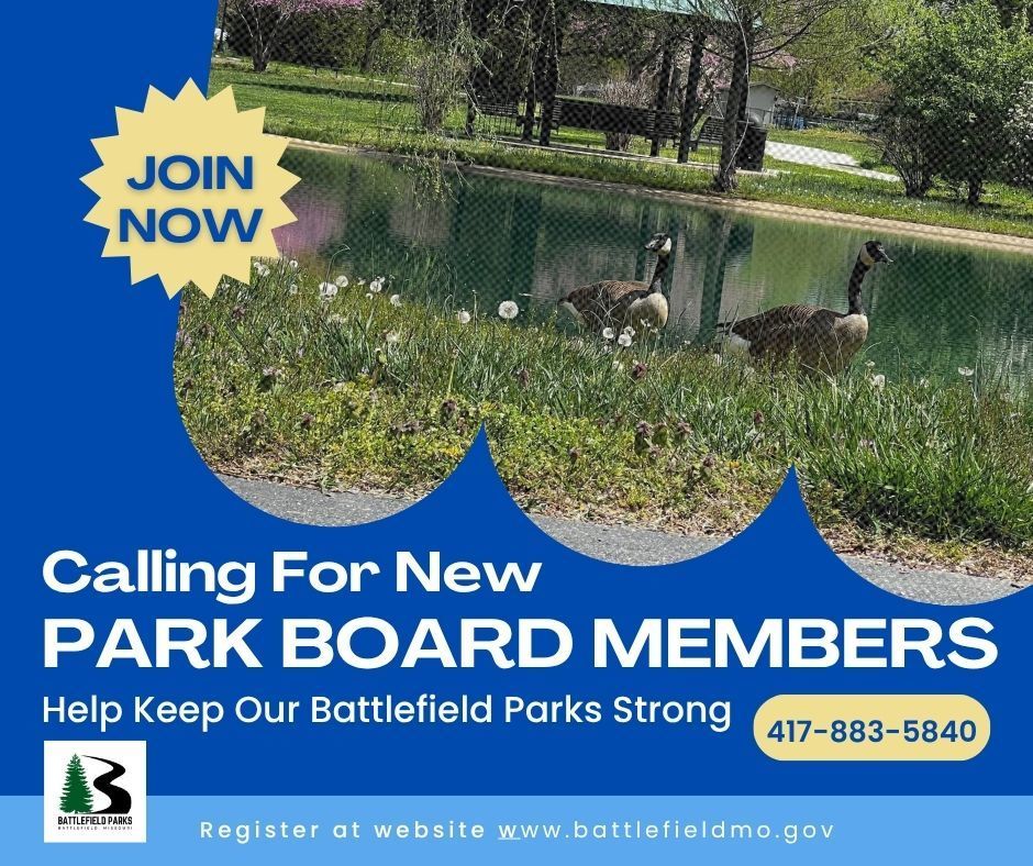 A flyer for the park board.