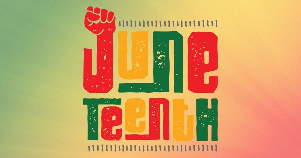 Juneteenth with a red fist.