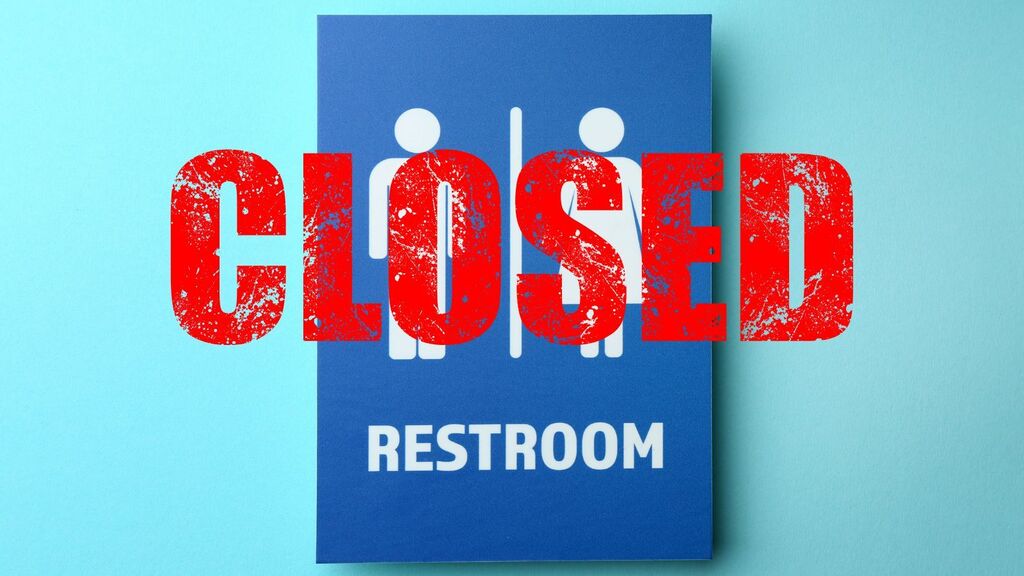 Bathroom Closed Sign