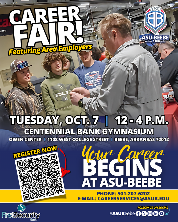 Flyer for ASU Beebe Career Fair