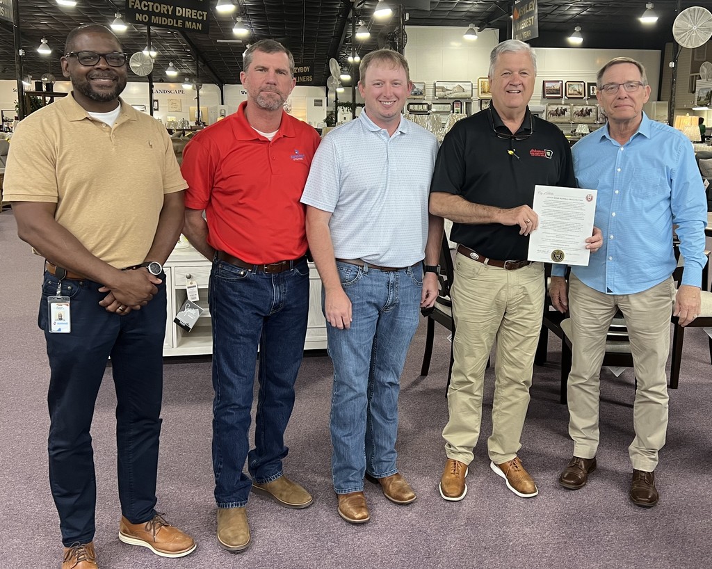 Mayor Mike Presenting a Mayoral Proclamation for Safe Digging