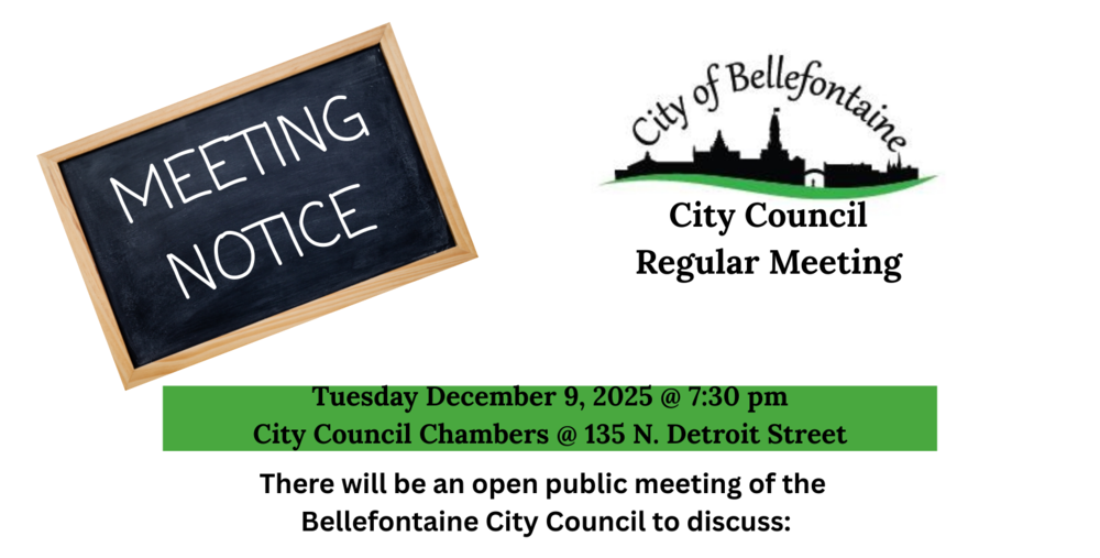 Notice of City Council Public Meeting on December 9, 2025