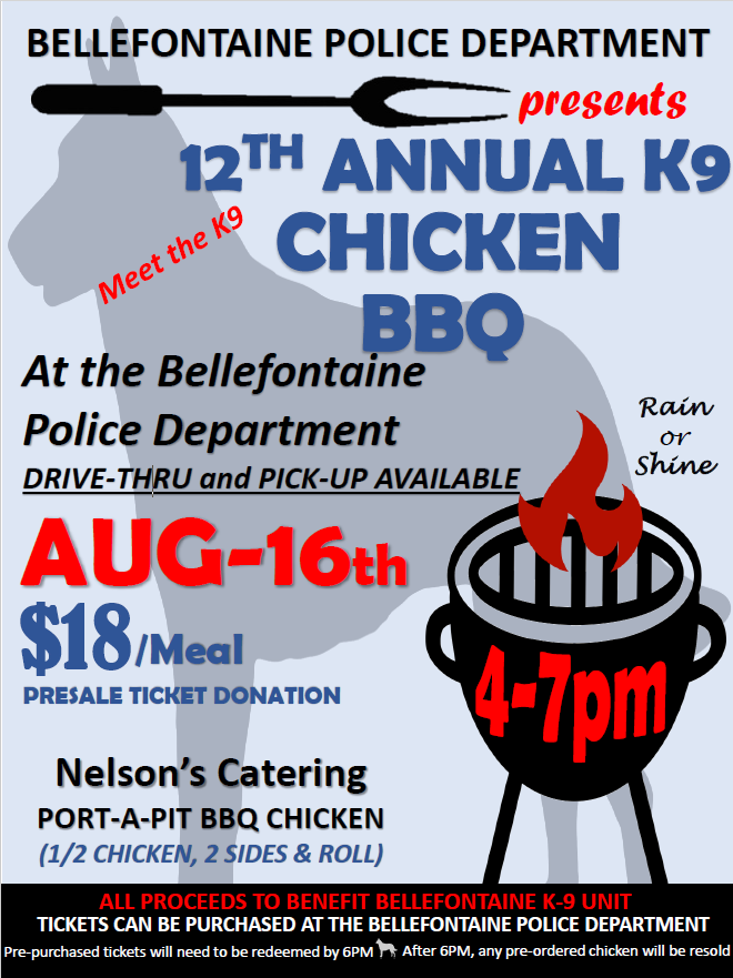 BPD K9 Chicken BBQ Poster