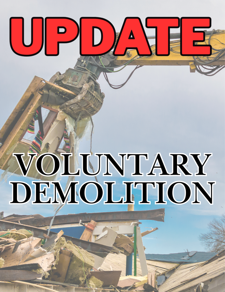 Updated Voluntary Demolition Flyer